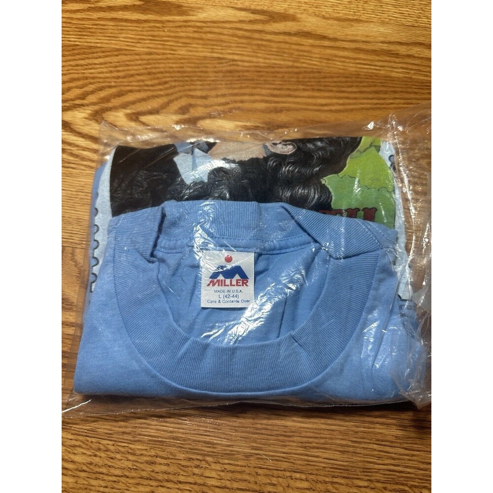 Vintage Gone With The Wind Poster Stamp T-Shirt 1990 USPS NOS Blue Men’s Size L - Picture 2 of 7